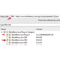 BlackBerry Java Plug-in for Eclipse
