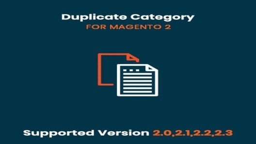 Magento 2 Duplicate Category